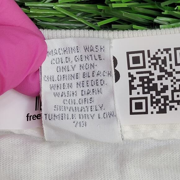 Vintage Land's End Abstract Floral Art Shirt Womens Medium 22x28 Oversized USA - Picture 12 of 12